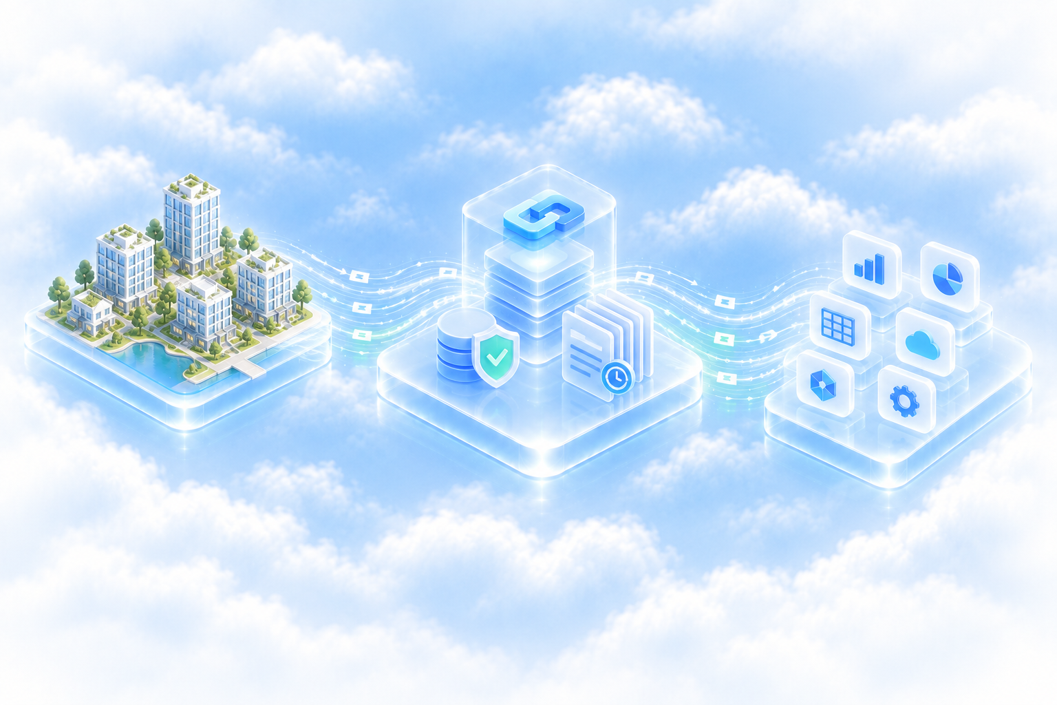 Where your data goes: from the portfolio, through a secured connection with a log, to your tools.