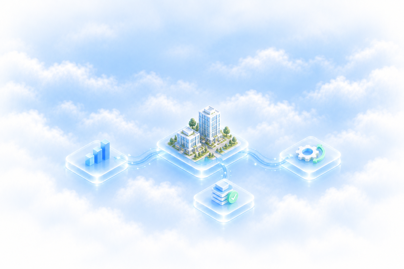A property portfolio connected to charts, automations and records.
