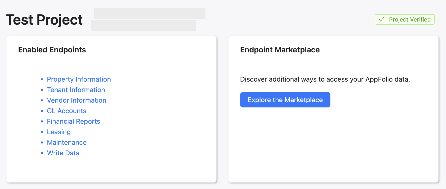 Overview of a project.